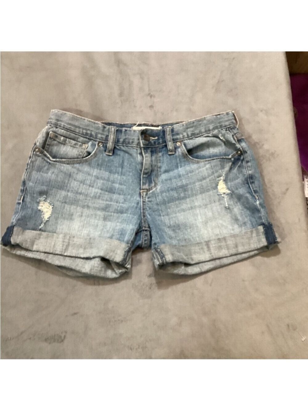 Bullhead Woman’s or Juniors size 5 Blue Jean shorts with roll hem
